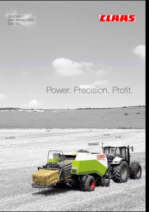 Empacadoras gigantes + de alta presión Claas Quadrant 2100 RC