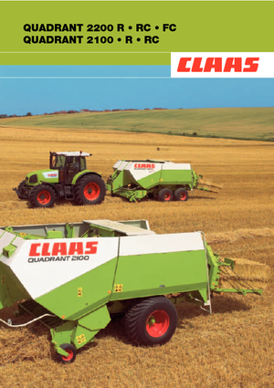 Empacadoras gigantes + de alta presión Claas Quadrant 2100