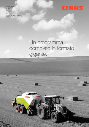 Empacadoras gigantes + de alta presión Claas Quadrant 3300 RF