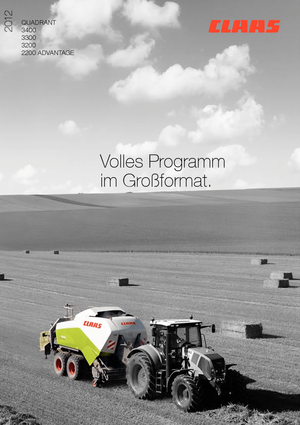 Empacadoras gigantes + de alta presión Claas Quadrant 3300 RF