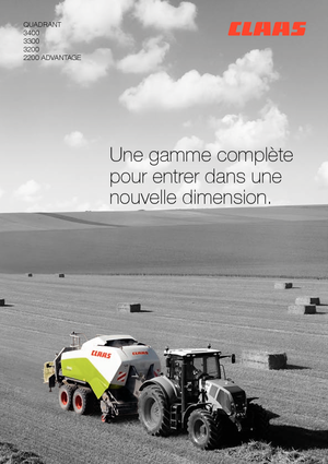 Empacadoras gigantes + de alta presión Claas Quadrant 3300 RF