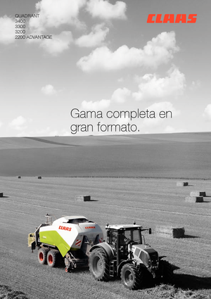 Empacadoras gigantes + de alta presión Claas Quadrant 3400 RC
