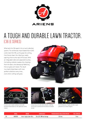 Cortacéspedes y tractores de jardín Ariens E36