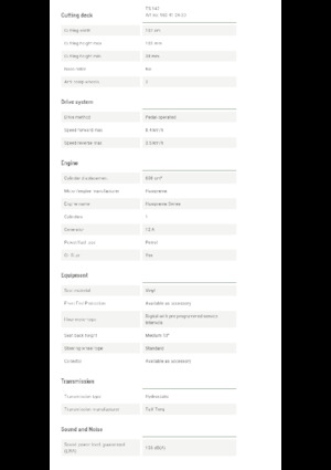 Cortacéspedes y tractores de jardín Husqvarna TS 142