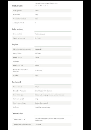 Cortacéspedes y tractores de jardín Husqvarna TS 354XD