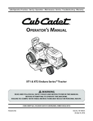 Cortacéspedes y tractores de jardín Cub Cadet XT1 LT42