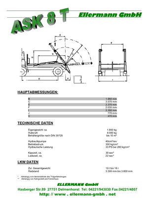 Basculantes multi cuchara Ellermann ASK 8 T