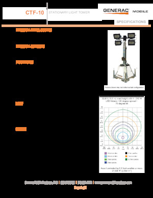 Torres de iluminación Generac Mobile CTF 10 4x320W LED