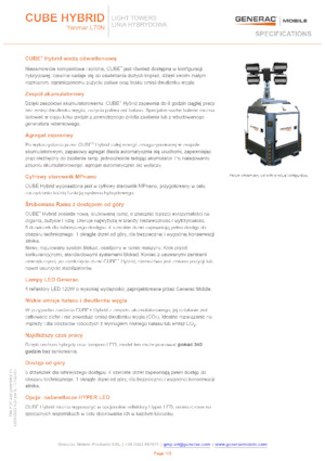 Torres de iluminación Generac Mobile Cube Hybrid