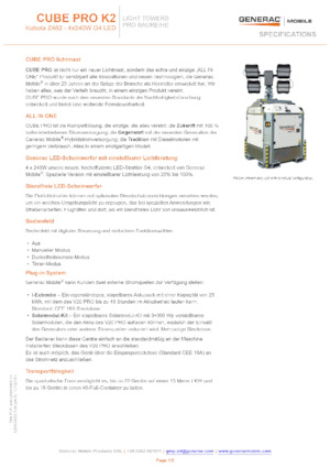 Torres de iluminación Generac Mobile Cube Pro