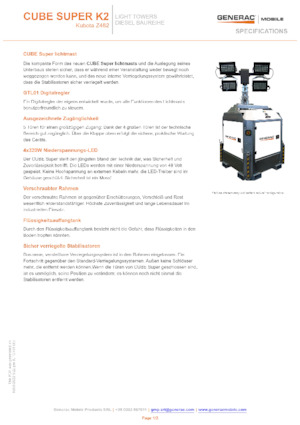 Torres de iluminación Generac Mobile Cube Super K2