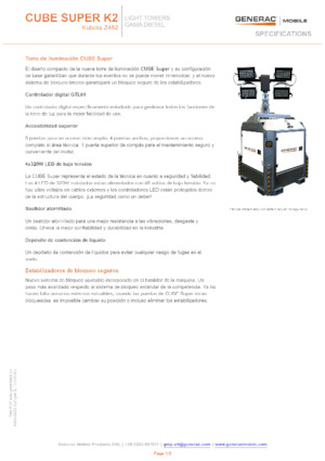 Torres de iluminación Generac Mobile Cube Super K2