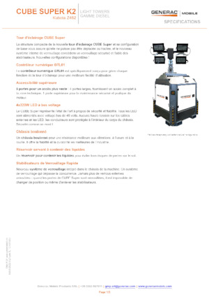 Torres de iluminación Generac Mobile Cube Super K2