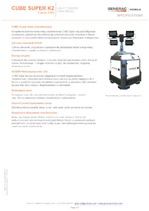 Torres de iluminación Generac Mobile Cube Super K2