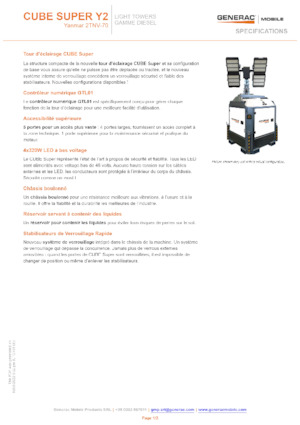 Torres de iluminación Generac Mobile Cube Super Y2