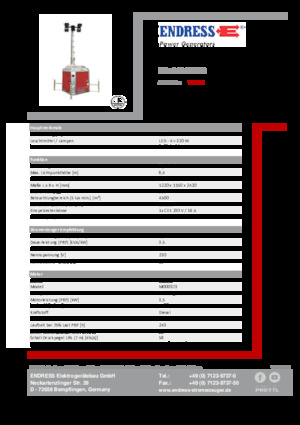 Torres de iluminación Endress EFA 840 S4 320