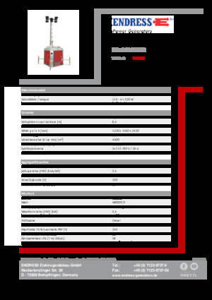 Torres de iluminación Endress EFA 840 S4 320