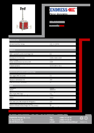 Torres de iluminación Endress EFA 840 S4 320