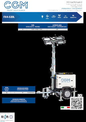 Torres de iluminación CGM FX4-320L