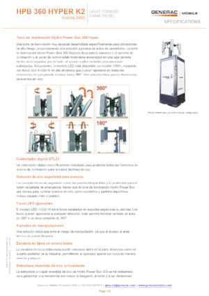 Torres de iluminación Generac Mobile HPB 360 Hyper K2