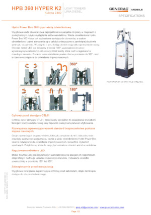 Torres de iluminación Generac Mobile HPB 360 Hyper K2