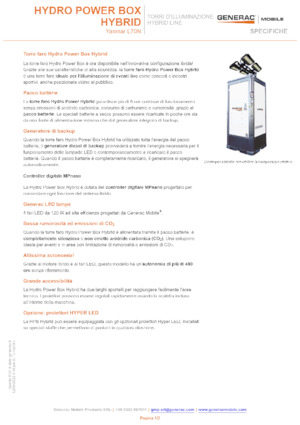 Torres de iluminación Generac Mobile Hydro Power Box Hybrid