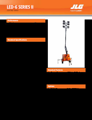 Torres de iluminación JLG LED-6 Series II