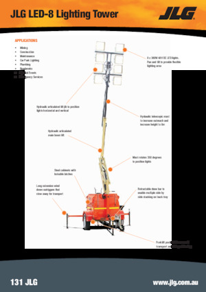 Torres de iluminación JLG LED-8