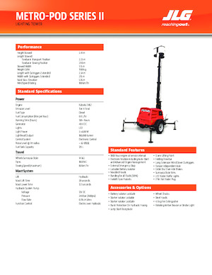 Torres de iluminación JLG Metro-POD