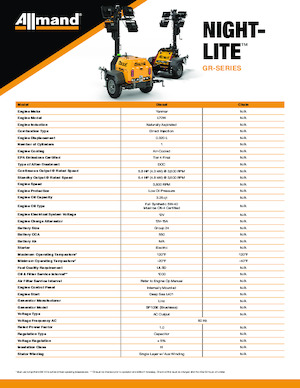 Torres de iluminación Allmand Night-Lite GL series