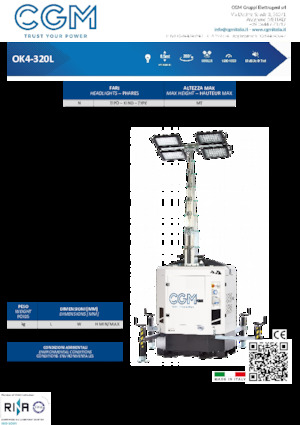 Torres de iluminación CGM OK4-320L