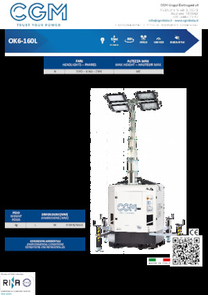 Torres de iluminación CGM OK6-160L