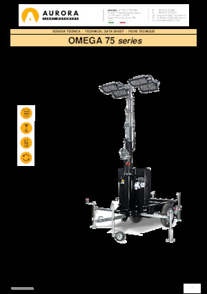 Torres de iluminación Aurora Omega 75 4x320W