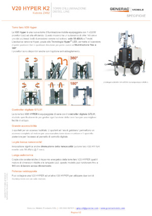 Torres de iluminación Generac Mobile V 20 Hyper K2