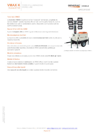 Torres de iluminación Generac Mobile VMAX