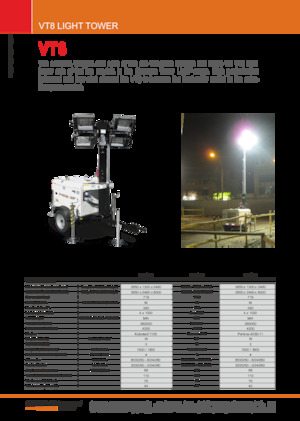 Torres de iluminación Generac Mobile VT 8 P