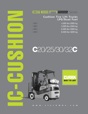 Carretillas elevadoras de gas Clark C20 C