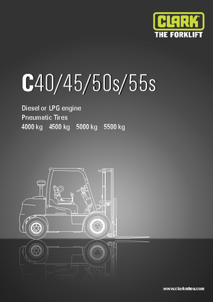 Carretillas elevadoras de gas Clark C55 s L