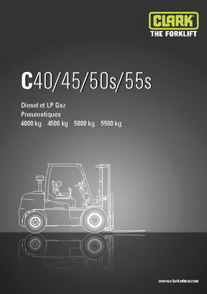 Carretillas elevadoras de gas Clark C55 s L
