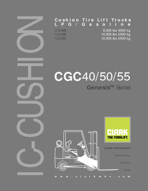 Carretillas elevadoras de gas Clark CGC 55