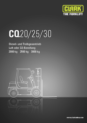 Carretillas elevadoras de gas Clark CQ 30 L