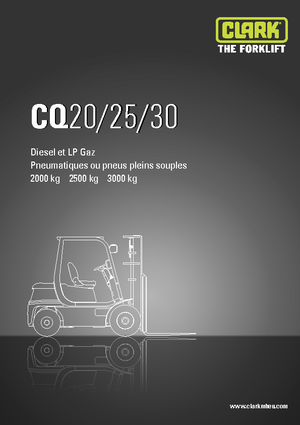 Carretillas elevadoras de gas Clark CQ 30 L