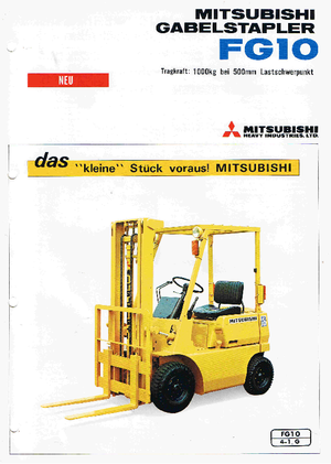 Carretillas elevadoras de gas Mitsubishi FG 10 T