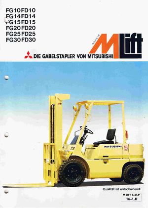 Carretillas elevadoras de gas Mitsubishi FG 30 T