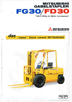 Carretillas elevadoras de gas Mitsubishi FG 30 K