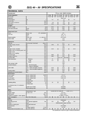 Carretillas elevadoras de gas Desta G 50