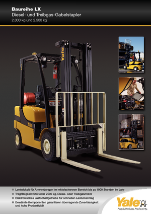 Carretillas elevadoras de gas Yale GLP 25 LX