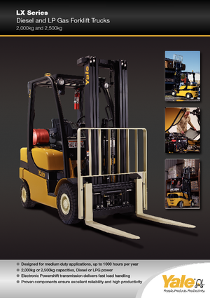 Carretillas elevadoras de gas Yale GLP 25 LX