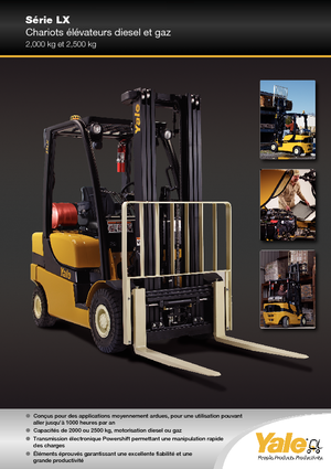 Carretillas elevadoras de gas Yale GLP 25 LX