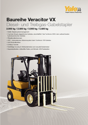 Carretillas elevadoras de gas Yale GLP 35VX Productivity